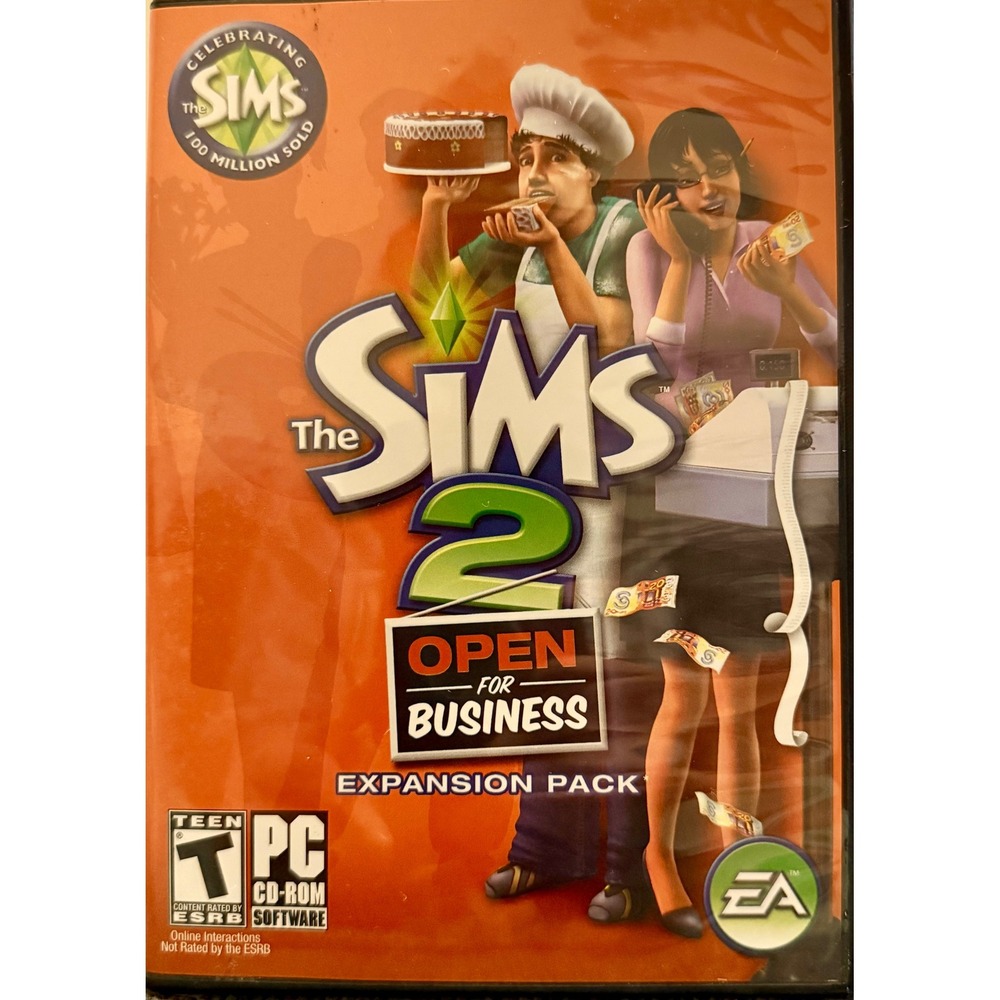 The Sims 2 Open for Business PC Game Teen Excellent Expansion Pack